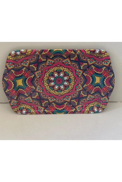 Çini/Mandala Temalı Mini Sunum Tepsisi - 1 Adet ürün görseli 1