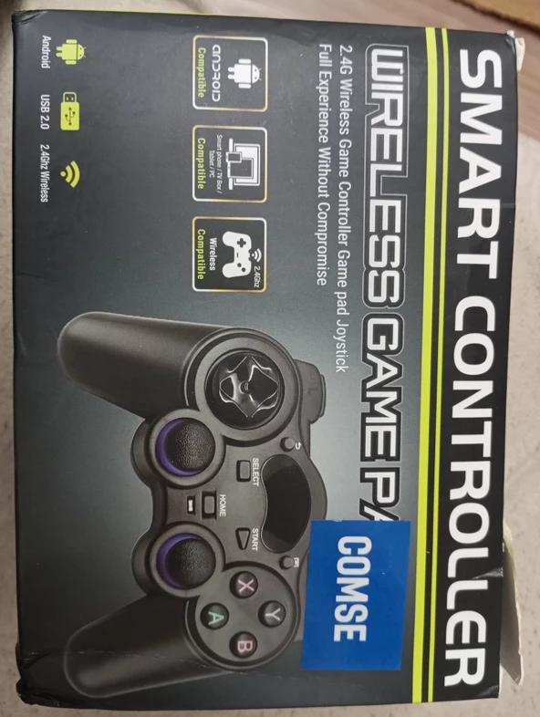 Comse marka 2pilli wireless oyun kolu gamepad joystick - Resim 3