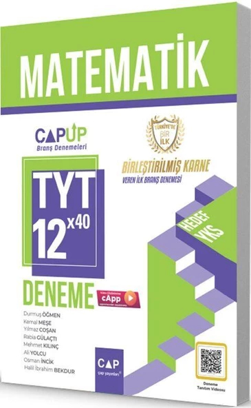 TYT Matematik 12 x 40 Up Deneme Çap Yayınları ürün görseli 1