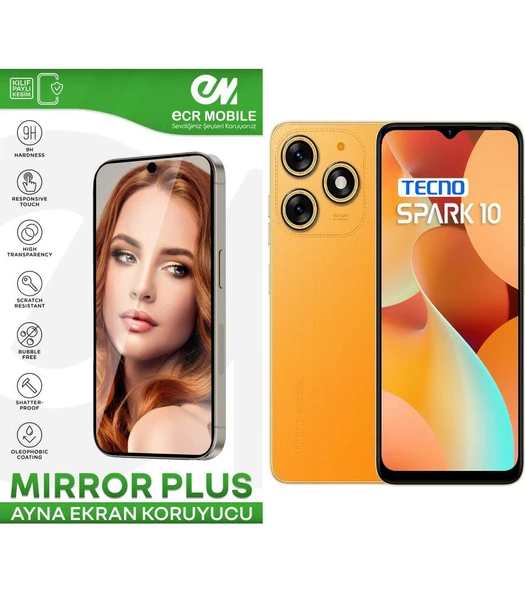 Tecno Spark 10 Esnek Ayna(Mirror) 9H Nano Ekran Koruyucu ürün görseli 1