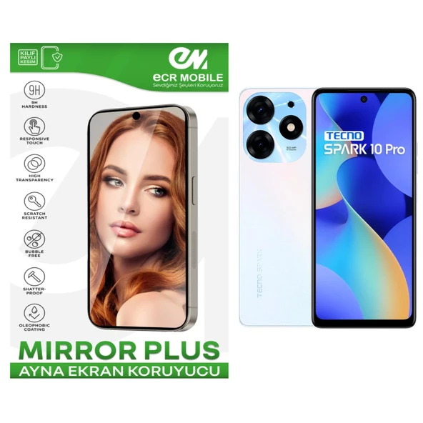 Tecno Spark 10 Pro Esnek Ayna(Mirror) 9H Nano Ekran Koruyucu ürün görseli 1