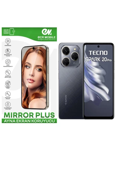 Tecno Spark 20 Pro Esnek Ayna(Mirror) 9H Nano Ekran Koruyucu ürün görseli 1