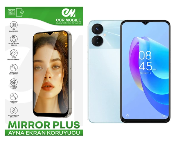 Tecno Spark 9 Pro Esnek Ayna(Mirror) 9H Nano Ekran Koruyucu ürün görseli 1