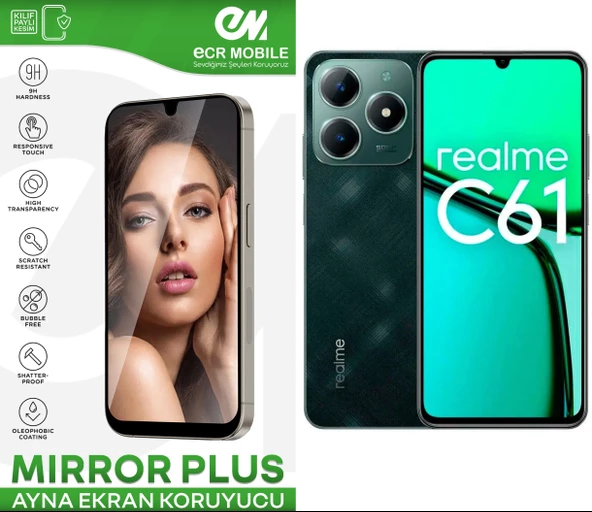 Realme C61 Esnek Ayna(Mirror) 9H Nano Ekran Koruyucu ürün görseli 1