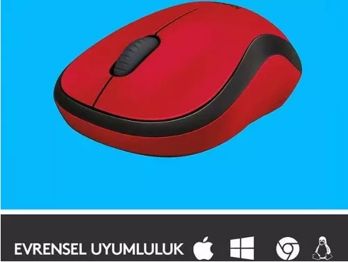 Logitech M220 910-004880 Kırmızı Sessiz Optik Kablosuz Mouse - Resim 4