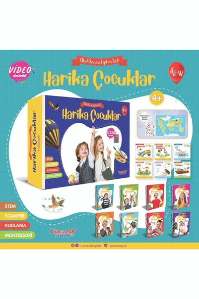 Yumurcak Yayınları Harika Çocuklar Eğitim Seti  4+ Yaş ürün görseli 1