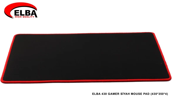 Elba Game Siyah Mouse Pad 430 x 350 x 4 MM Mouse Pad ürün görseli 1