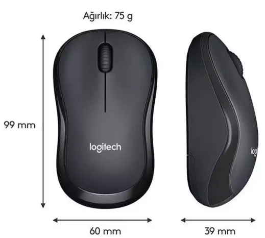 Logitech M220 Sessiz Kompakt Kablosuz Mouse - Siyah - Resim 7