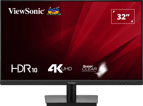 ViewSonic 32” VA3208-4K-HD 4Ms 60Hz UHD VA Panel 4K Monitor ürün görseli 1