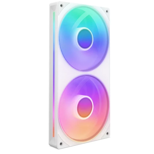 NZXT F240 RGB Beyaz 240 mm Fan 2'li RF-U24HF-W1 ürün görseli 1