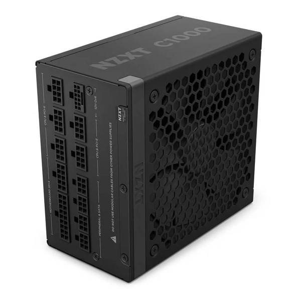 NZXT 1000W PA-0G2BB-EU C1000 Black 80+ Gold Tam Modüler ATX 3.1 Güç Kaynağı ürün görseli 1