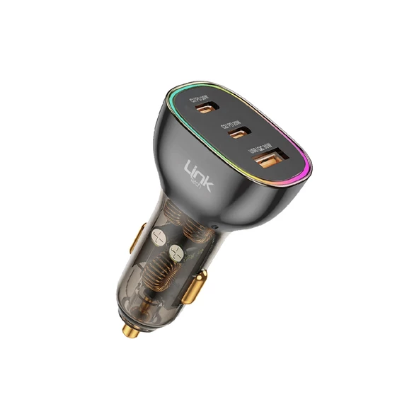 LinkTech C506 80W 2xPD 30+20W USB Araç İçi Şarj Adaptörü ürün görseli 1
