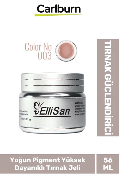 Uzun Sağlıklı Dayanıklı Tırnaklar UV Makineleri Uyumlu Ellisan Protez Tırnak Jeli Builder 56 Gram ürün görseli 1