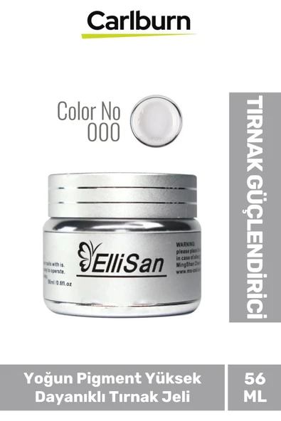 Uzun Sağlıklı Dayanıklı Tırnaklar UV Makineleri Uyumlu Ellisan Protez Tırnak Jeli Builder 56 Gram ürün görseli 1