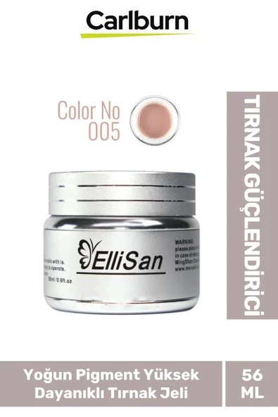 Uzun Sağlıklı Dayanıklı Tırnaklar UV Makineleri Uyumlu Ellisan Protez Tırnak Jeli Builder 56 Gram ürün görseli 1