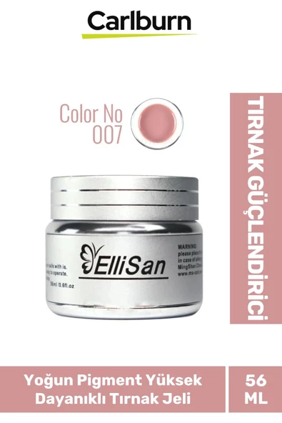Uzun Sağlıklı Dayanıklı Tırnaklar UV Makineleri Uyumlu Ellisan Protez Tırnak Jeli Builder 56 Gram ürün görseli 1