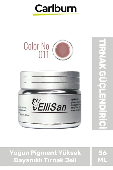 Uzun Sağlıklı Dayanıklı Tırnaklar UV Makineleri Uyumlu Ellisan Protez Tırnak Jeli Builder 56 Gram ürün görseli 1