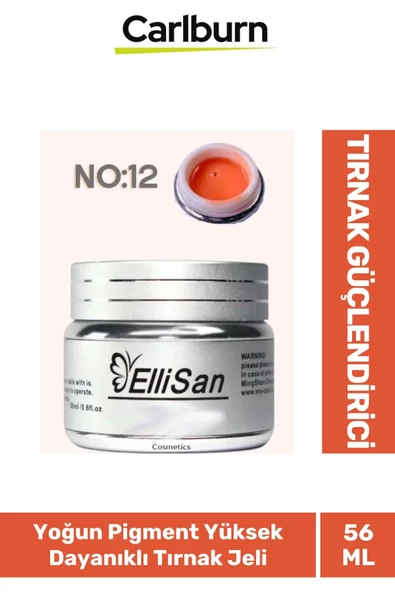 Uzun Sağlıklı Dayanıklı Tırnaklar UV Makineleri Uyumlu Ellisan Protez Tırnak Jeli Builder 56 Gram ürün görseli 1