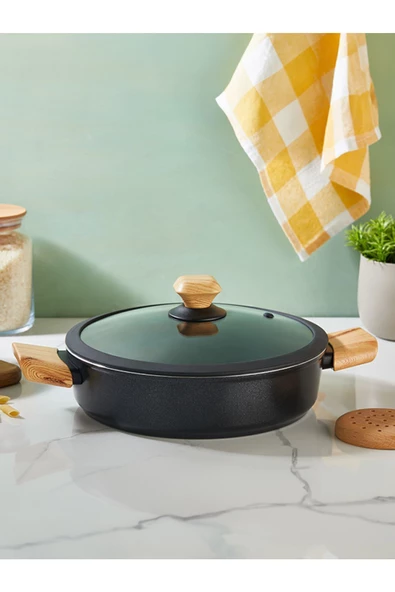 FALEZ Auris 22 Cm Basık Tencere - Resim 4