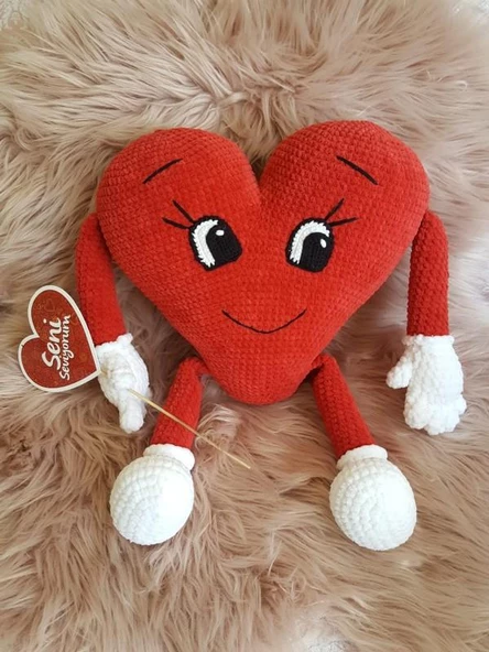 Aşk Yastık Amigurumi Organik Oyuncak ürün görseli 1