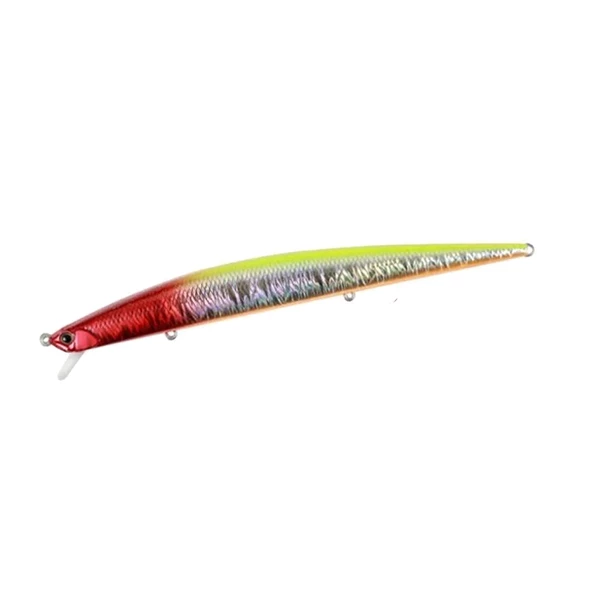 Duo Tide Minnow Slim Flyer 140S 14cm 21gr Sinking Maket Balık  Chartback Red Head OB ürün görseli 1