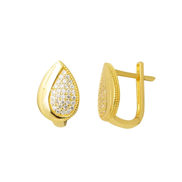 Linux Sarı Altın Küpe ürün görseli 1