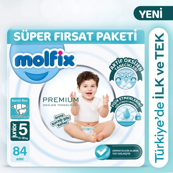 Molfix Premium Süper Fırsat Paketi 5 Beden 84 Adet ürün görseli 1