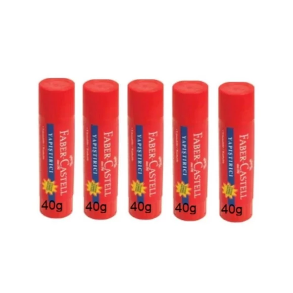 Faber Castell Stick Yapıştırıcı 40 Gram - 5 Adet ürün görseli 1