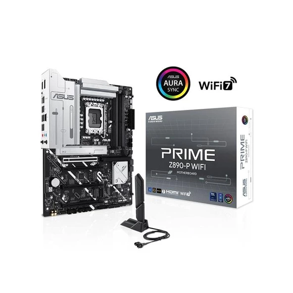 Asus Prıme Z890-P Wıfı 1851P Ddr5 Ses Glan Dp/Hdmı/Usb Sata3 Usb3.2 Atx ürün görseli 1