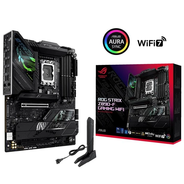 Asus Rog Strıx Z890-F Gamıng Wıfı 1851P Ddr5 8600 2Xusb4 5Xm2 Hdmı Dp Wifi7 Bt ürün görseli 1