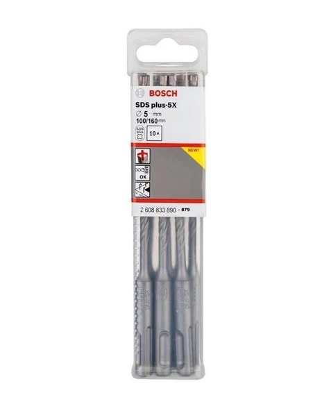 Bosch SDS Plus-5X 5*160 mm 10'lu Paket ürün görseli 1