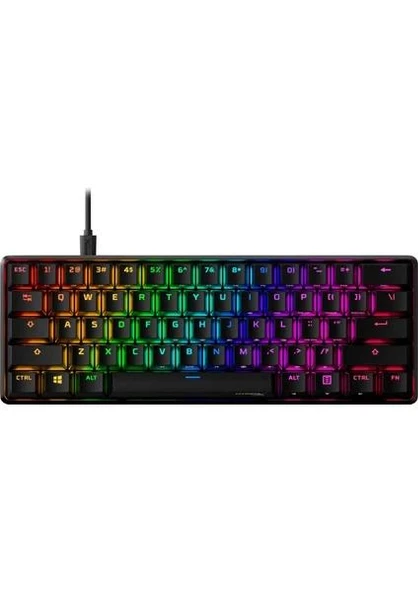 HyperX Alloy Origins 60 RGB 4P5N4AA#ABA Red Linear Kablolu Mekanik Oyuncu Klavyesi ürün görseli 1