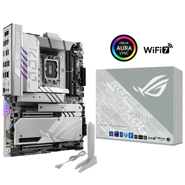 Asus Rog Maxımus Z890 Apex 1851P Ddr5 9600 2Xm2 2Xusb4 Hdmı Wifi7 Bt 5Gbit Atx ürün görseli 1