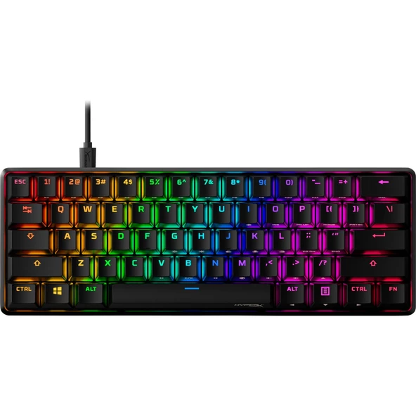 HyperX Alloy Origins 60 56R61AA#ABA Aqua Linear RGB Kablolu Mekanik Oyuncu Klavyesi ürün görseli 1