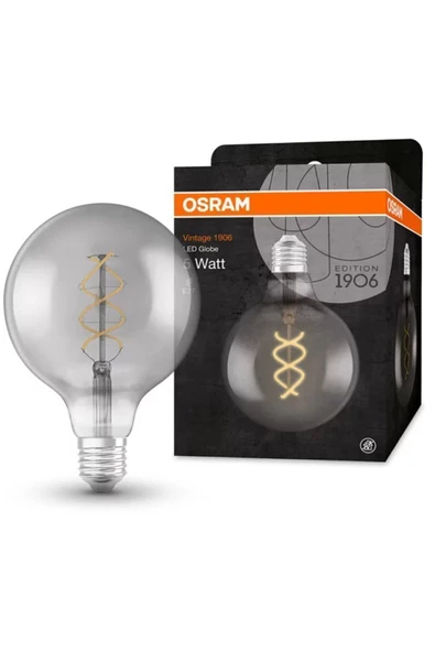 Osram Led Globe 4W 1800K 140lm E27 Duy Füme Işık Ampul ürün görseli 1