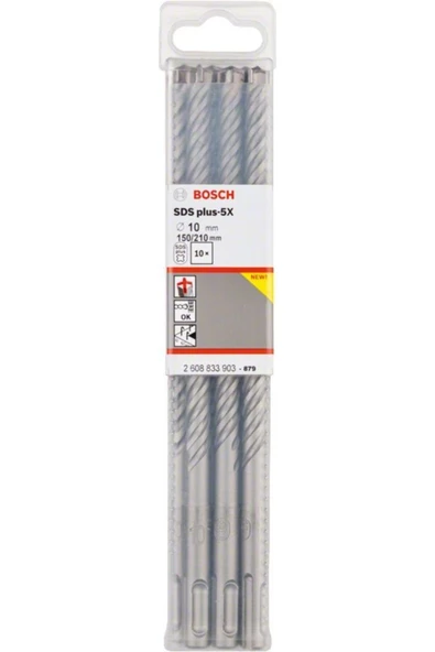 Bosch SDS Plus-5X 10*210 mm 10'lu Paket ürün görseli 1