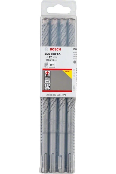 Bosch SDS Plus-5X 12*210 mm 10'lu Paket ürün görseli 1