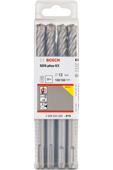 Bosch SDS Plus-5X 12*160 mm 10'lu Paket ürün görseli 1