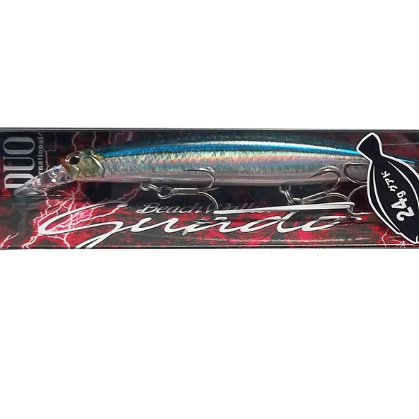 Duo Beach Walker Guado 130S 13cm 24gr Sinking Maket Balık  Black Ear Sardine ürün görseli 1