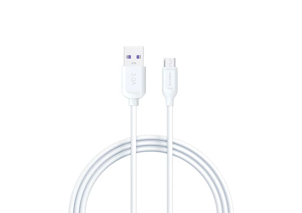 Syrox C107 3.0A 18W 1mt Eko Micro USB Şarj & Data Kablosu - Beyaz ürün görseli 1