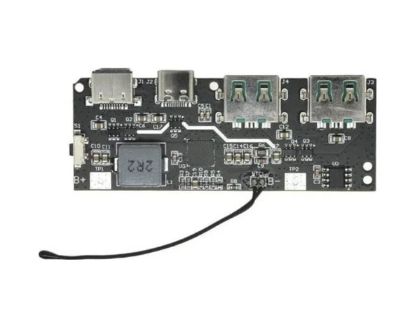 Çift Usb 5v 22.5w Ledli Micro Type-c Powerbank Modülü - Resim 2