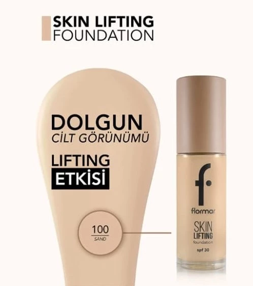 Flormar Lifting Foundation 100 Sand - Resim 4