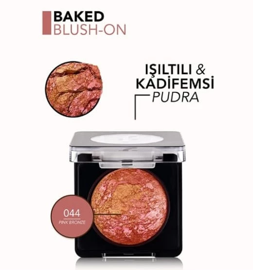 Flormar Baked Blush-On Allık 044 Pink Bronze - Resim 5