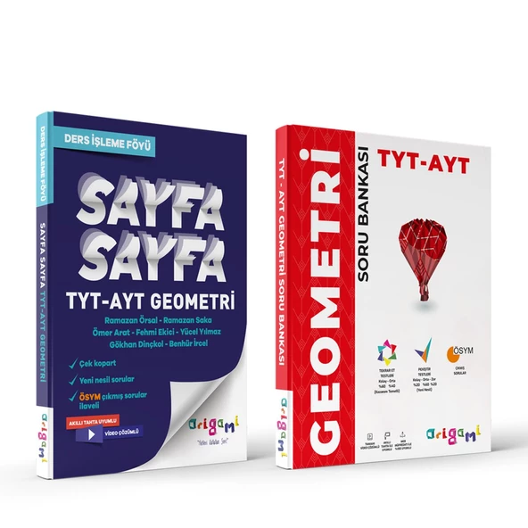 Tammat TYT AYT Geometri Sayfa Sayfa Ders İşleme ve Soru Bankası Seti 2 Kitap ürün görseli 1