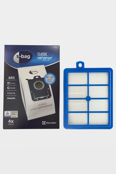 AEG Classic Long Performance Uyumlu Toz Torbası ve Hepa Filtre Seti 2'li ürün görseli 1