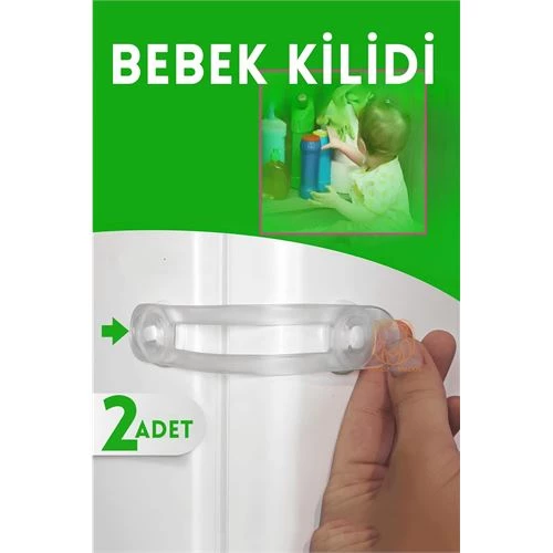 ModaCar 2 Adet Çocuk Dolap ve Çekmece Kilidi ürün görseli 1