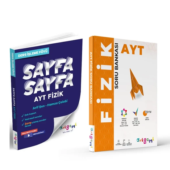 Tammat AYT Fizik Sayfa Sayfa Ders İşleme Föyü ve Soru Bankası Seti 2 Kitap ürün görseli 1