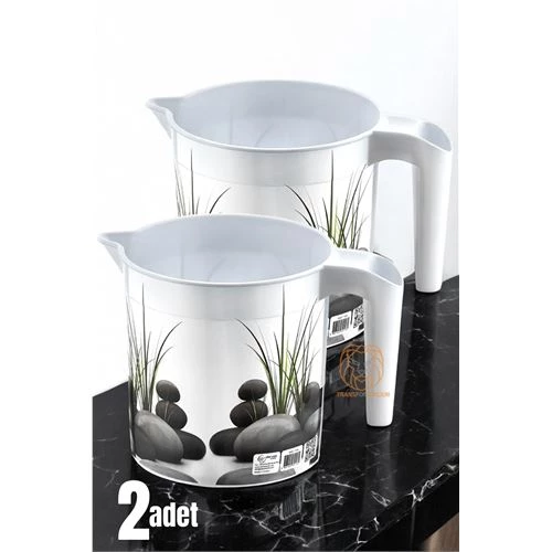 ModaCar 2 li Maşrapa Seti Çakıl Taşı Desenli ürün görseli 1