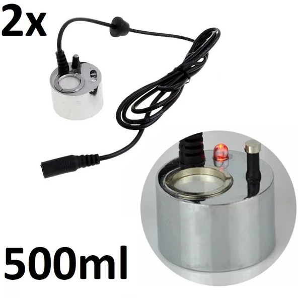 Yate10 500ml 2adet Metal Soğuk Buhar Üreteci, Kuluçka Nem Nozulu 24v ürün görseli 1