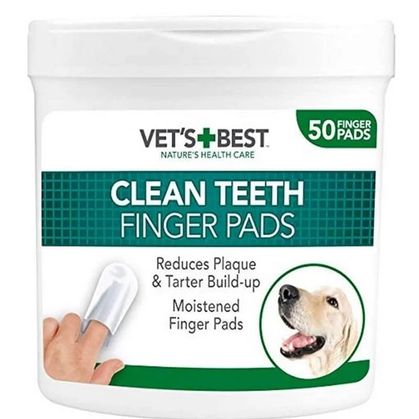Vets Best Köpek Diş Temizleme Pedi 50 Adet ürün görseli 1